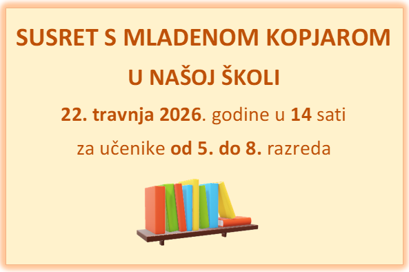 Književni susret u našoj školi