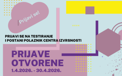 Prijavi se na testiranje i postani polaznik Centra izvrsnosti