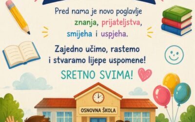 Dobrodošli u školske klupe!